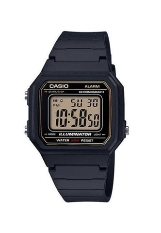 Casio Men Digital Watch W-217H-9AV Black Resin Strap