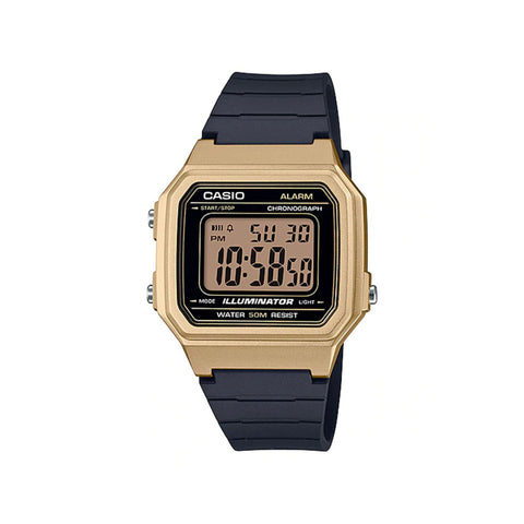 Casio W-217HM-9A Men Digital Watch Black Resin Strap