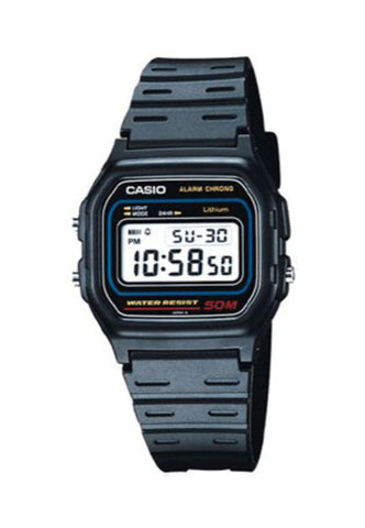 Casio Men Digital Watch W-59-1VQ Black Resin Strap