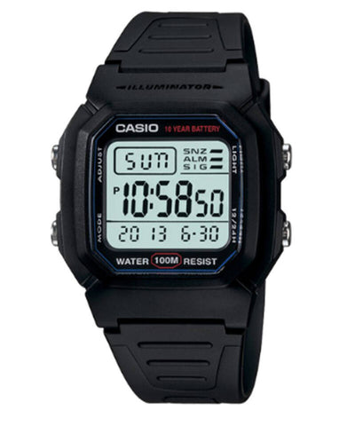 Casio W-800H-1AV Men’s Digital Watch with Black Resin Band