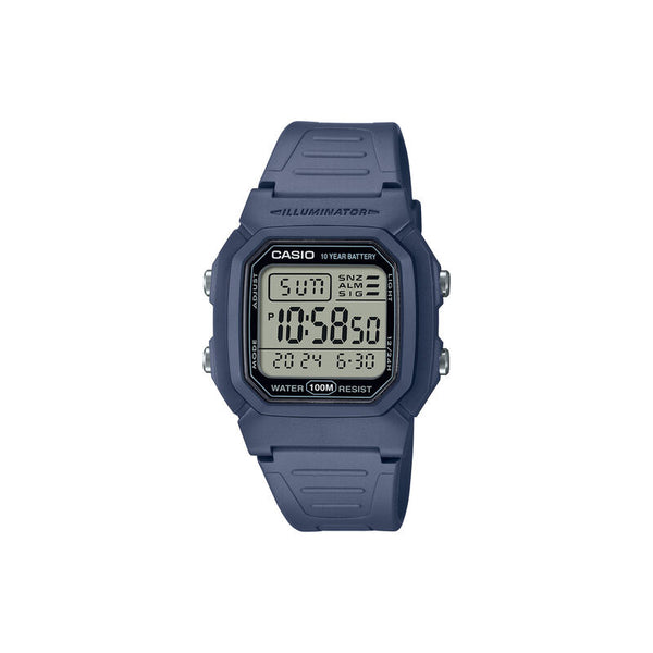 Casio Men Digital Sport Watch W-800H-2AV Blue Resin Strap