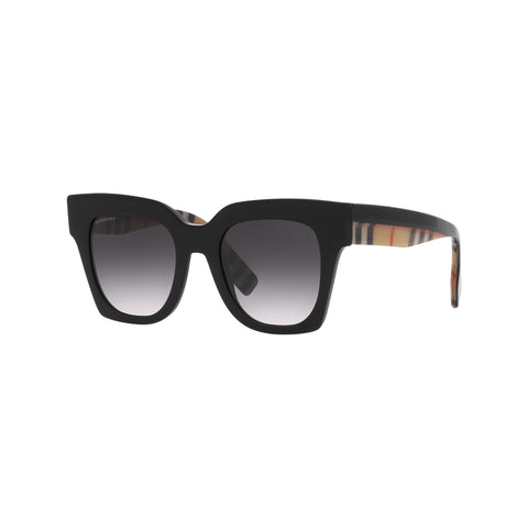 Burberry Women's Square Frame Black Acetate Sunglasses - BE4364F