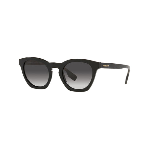 Burberry Women's Irregular Frame Black Acetate Sunglasses - BE4367