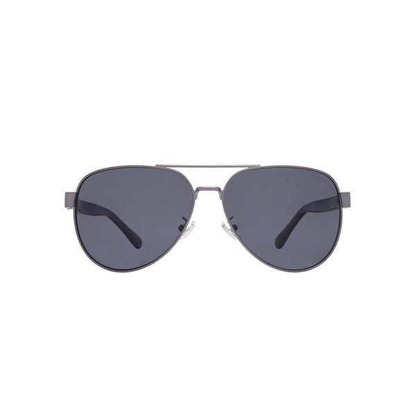 Coach Men's Pilot Frame Silver Metal Sunglasses - HC7143