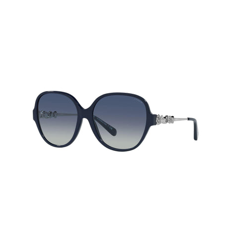 Coach Women's Square Frame Blue Acetate Sunglasses - HC8303BF