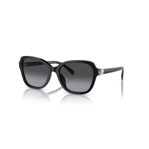 Coach Women's Irregular Frame Black Acetate Sunglasses - HC8349U