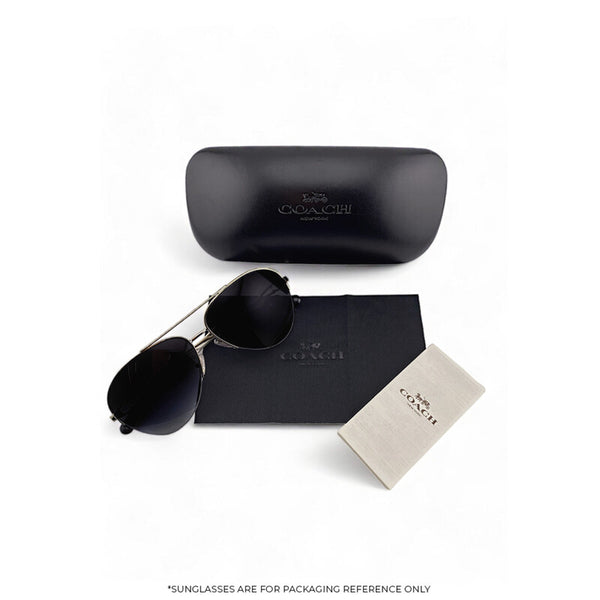 Coach Men's Square Frame Black Injected Sunglasses - HC8354U