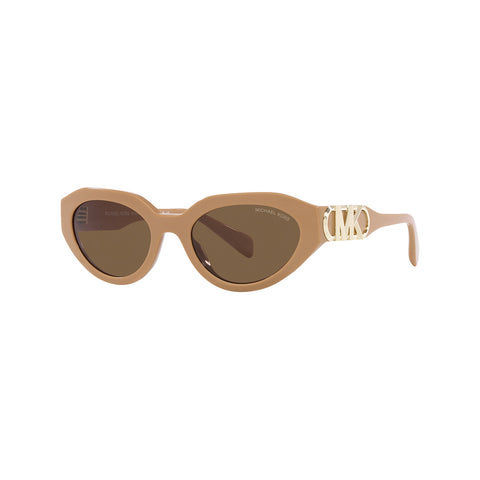 Michael Kors Women's Oval Frame Brown Acetate Sunglasses - MK2192