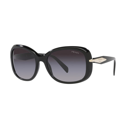 Prada Women's Rectangle Frame Black Acetate Sunglasses - PR 04ZSF