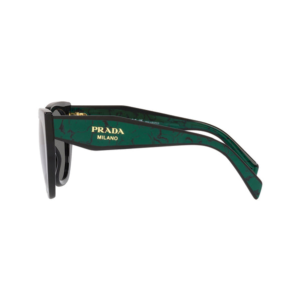 Prada Women's Cat Eye Frame Black Acetate Sunglasses - PR 14WS