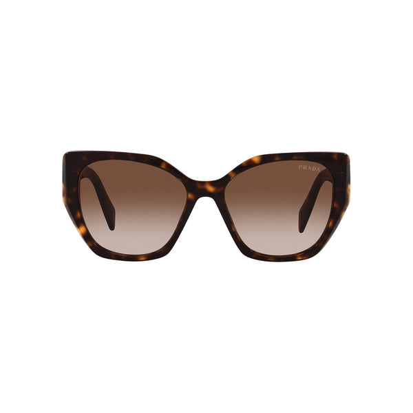 Prada Women's Pillow Frame Brown Acetate Sunglasses - PR 19ZSF