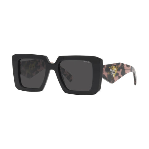 Prada Women's Square Frame Black Acetate Sunglasses - PR 23YSF