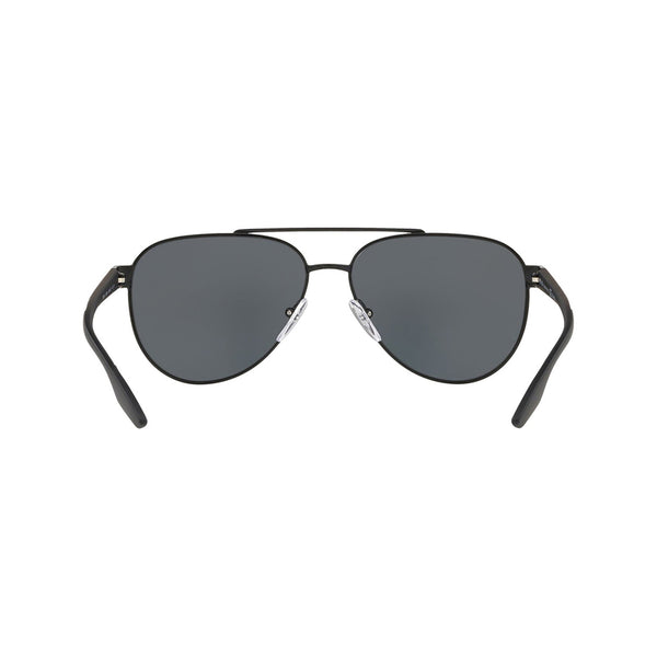 Prada Linea Rossa Men's Pilot Frame Black Metal Sunglasses - PS 54TS