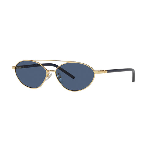 Tory Burch Women's Oval Frame Gold Metal Sunglasses - TY6088