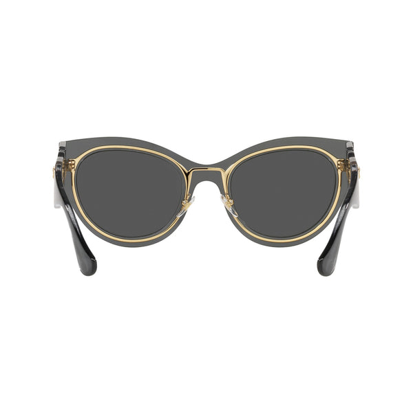 Versace Women's Cat Eye Frame Black Injected Sunglasses - VE2234