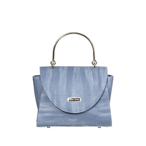 Verchini Textured Metal Top Handle Bag Handbag Women Bag Multi Purpose Multi Colors