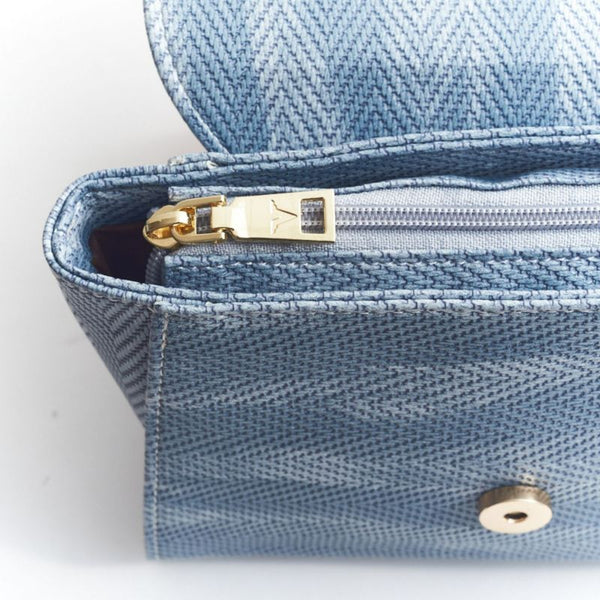 Verchini Textured Metal Top Handle Bag Handbag Women Bag Multi Purpose Multi Colors