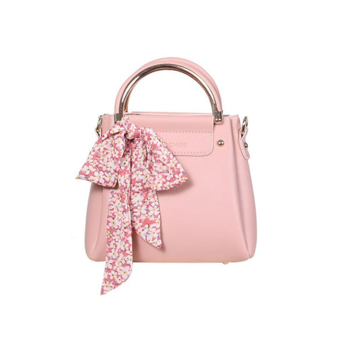 Verchini Scarf-Wrapped Top Handle Bag Handbag Women Bag