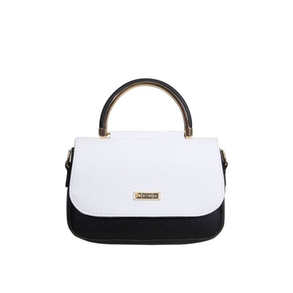 Verchini Angular Flap Metallic Top Handle Bag Handbag Women Bag