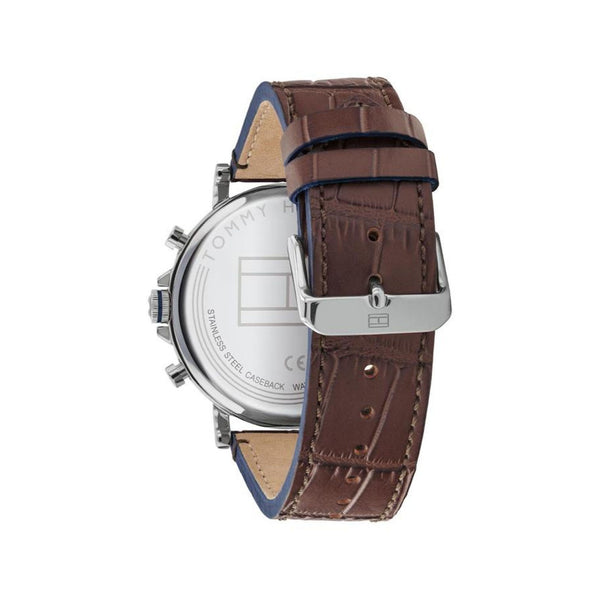 Tommy Hilfiger Brown Leather Men's Multi-function Watch - 1710416