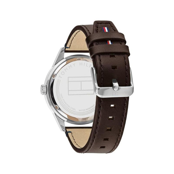 Tommy Hilfiger Multi-function Brown Leather Men's Watch - 1791637