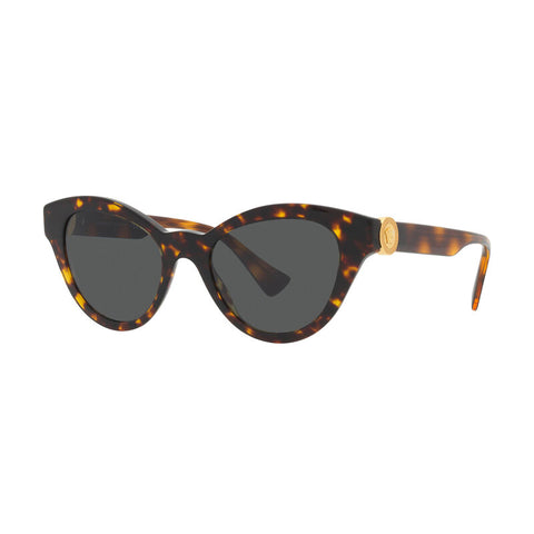 Versace Women's Butterfly Frame Havana Acetate Sunglasses - VE4435F