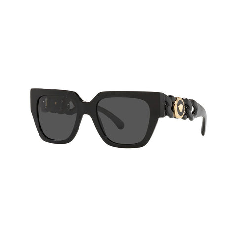 Versace Women's Square Frame Black Acetate Sunglasses - VE4409F