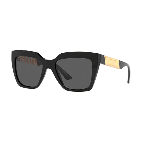 Versace Women's Square Frame Black Acetate Sunglasses - VE4418F