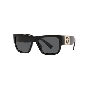 Versace Men's Rectangle Frame Black Acetate Sunglasses - VE4406