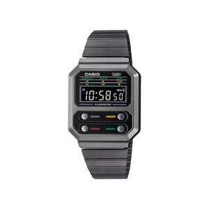 Casio Men's Digital Watch A100WEGG-1A Grey Stainless Steel Band Sports Watch