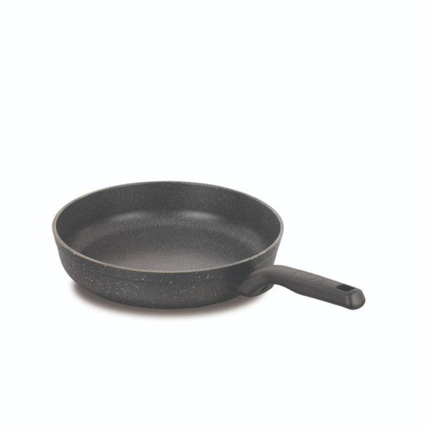 Korkmaz Ornella Non-Stick Frying Pan with Glass Lid 26x5 cm Germany Granite Coating (Made in Turkey)