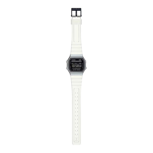 Casio Vintage A168XES-1B Unisex White Transparent Resin Band Digital Watch