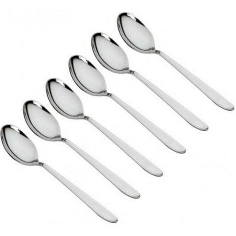 Korkmaz Truva Stainless Steel Dessert Spoon Set - 6pcs, Made in Turkey