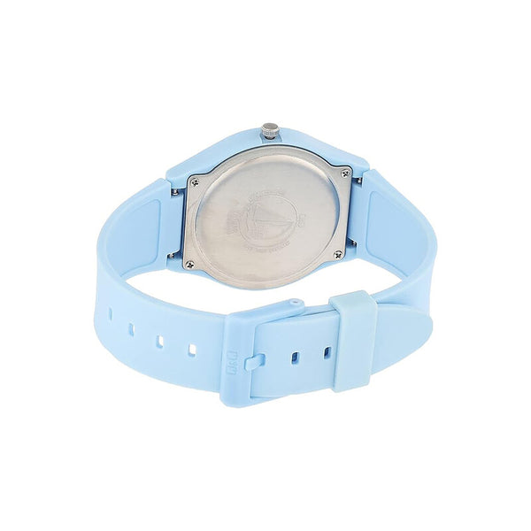 Q&Q Watch By Citizen A212J006Y Men Analog Watch with Blue Rubber Strap