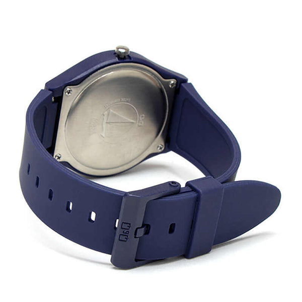 Q&Q Watch By Citizen A212J012Y Men Analog Watch with Blue Rubber Strap