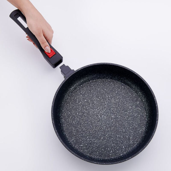 Korkmaz Ornella Practical Non-Stick Frying Pan with Removable Handle - 26x5 cm, Made in Turkey