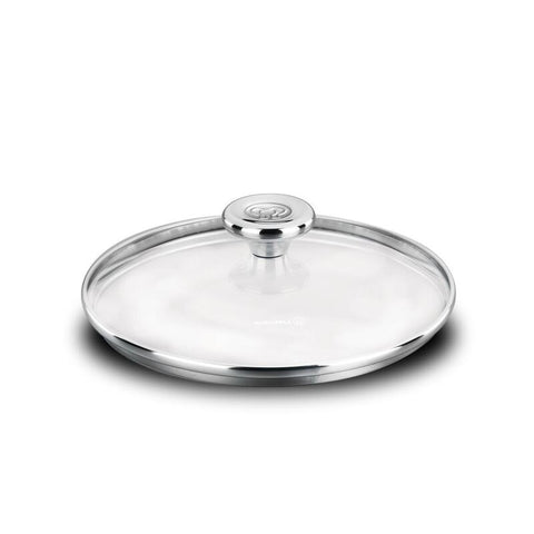 Korkmaz Aroma Glass Lid with Stainless Steel Handle - 26cm Frying Pan Lid