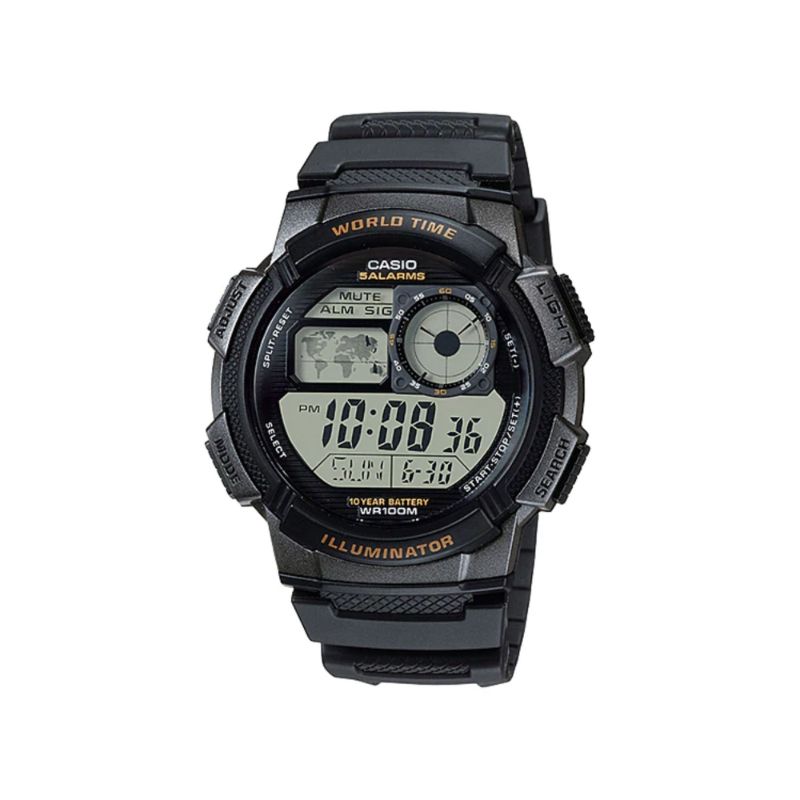 Casio Men's Digital AE-1000W-1AV Black Resin Band Sport Watch