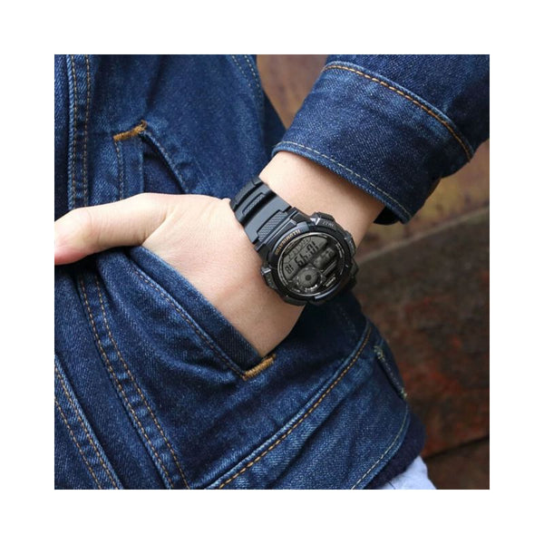 Casio Men's Digital AE-1000W-1BVDF Grey Dial with Black Resin Band Sport Watch