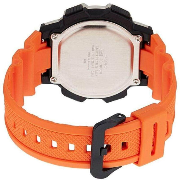 Casio Men's Digital AE-1000W-4BV Orange Resin Band Sport Watch