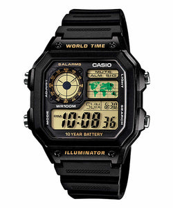 Casio Men's Digital AE-1200WH-1BV Black Resin Band Sport Watch