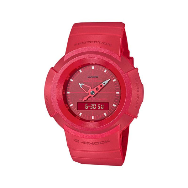 Casio G-Shock Men's Analog-Digital Watch AW-500BB-4E Red Resin Band Sports Watch