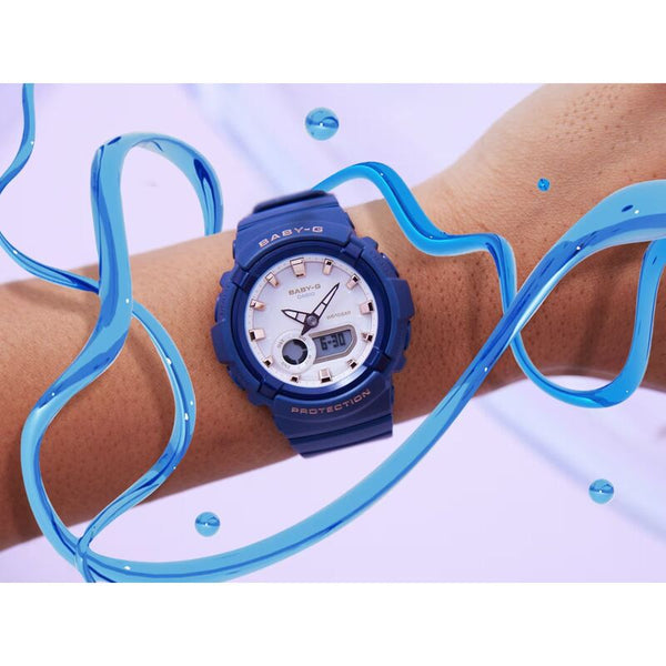 Casio Baby-G BGA-280BA-2A Women's Analog-Digital Sport Watch with Blue Resin Band