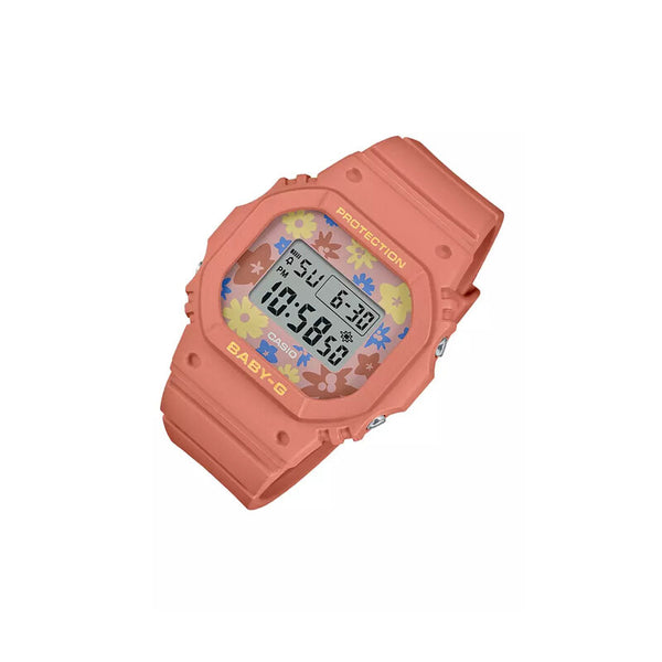 Casio Baby-G Women's Digital Sport Watch BGD-565RP-4DR Orange Resin Strap