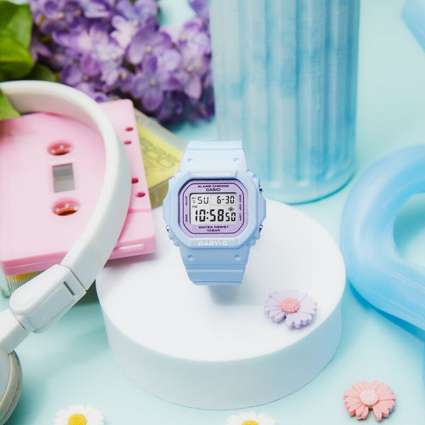 Casio Baby-G BGD-565SC-2 Women's Digital Watch with Blue Resin Band