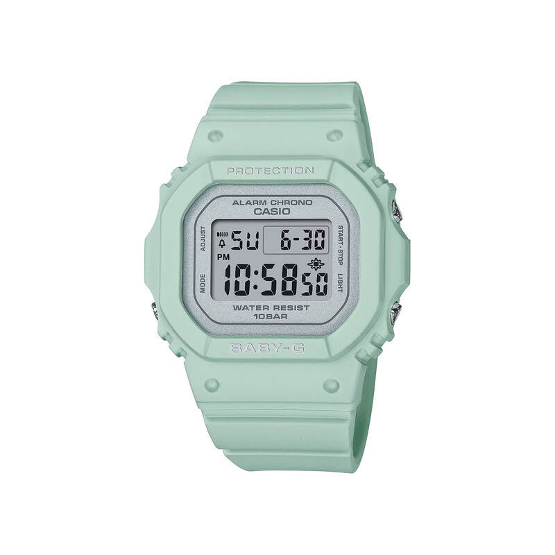 Casio Baby-G BGD-565SC-3 Women's Digital Watch with Green Resin Band