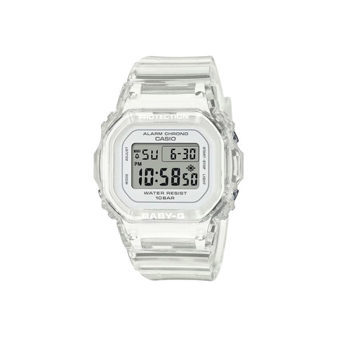 Casio Baby-G Women's Digital Sport Watch BGD-565US-7DR Clear Resin Strap