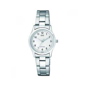 Q&Q Watch by Citizen C09A-003PY Women Analog Watch with Silver Stainless Steel Strap