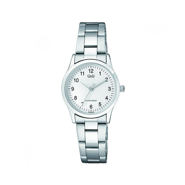 Q&Q Watch by Citizen C09A-003PY Women Analog Watch with Silver Stainless Steel Strap