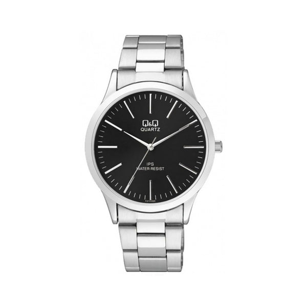 Q&Q Watch by Citizen C212J202Y Men Analog Watch with Silver Stainless Steel Strap